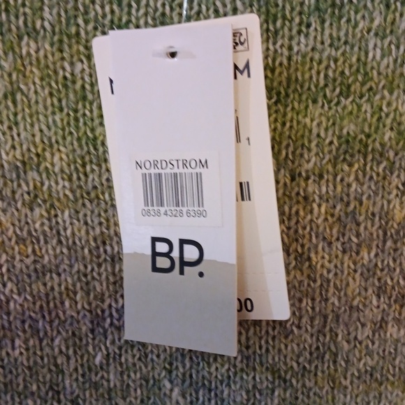 BP sweater NWT XS green grey crew neck - Picture 5 of 7
